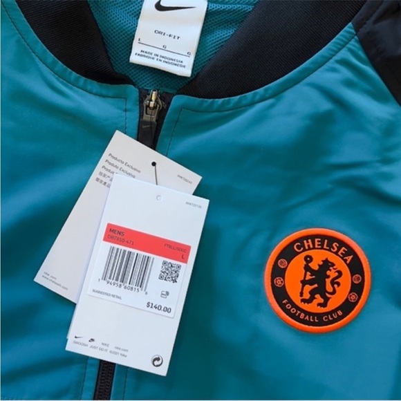 NIKE X CHELSEA 2021/22 MEN'S 196 UEFA CHAMPIONS LEAGUE JACKET - Picture 5 of 10